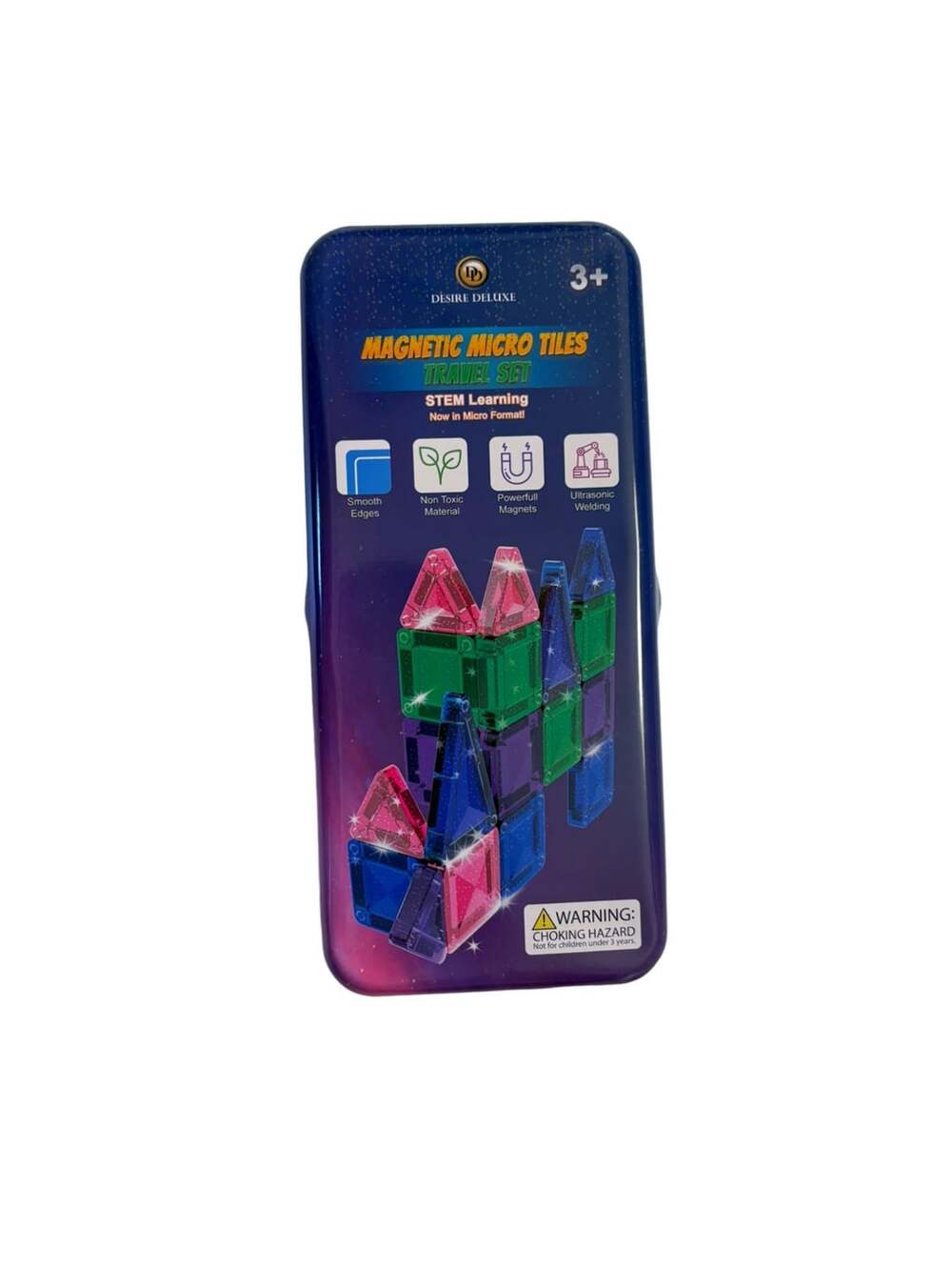 Desire Deluxe Magnetic Micro Tiles Travel Set 18 Piece